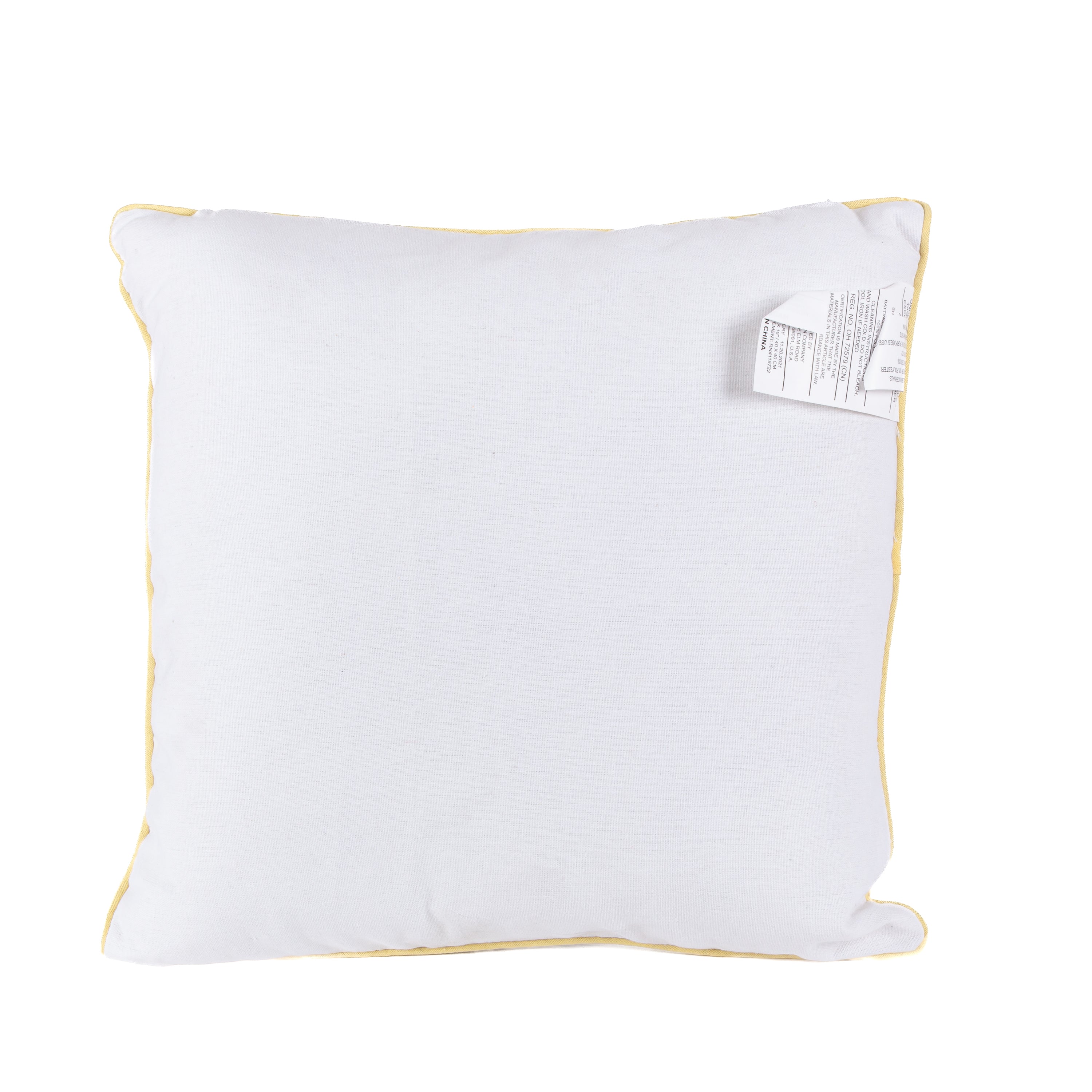 16 Inch Fresh and Vibrant Fabric Lemon Pillows